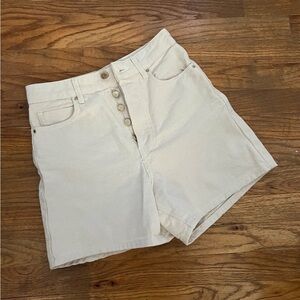 Zara Mom Fit Denim Shorts